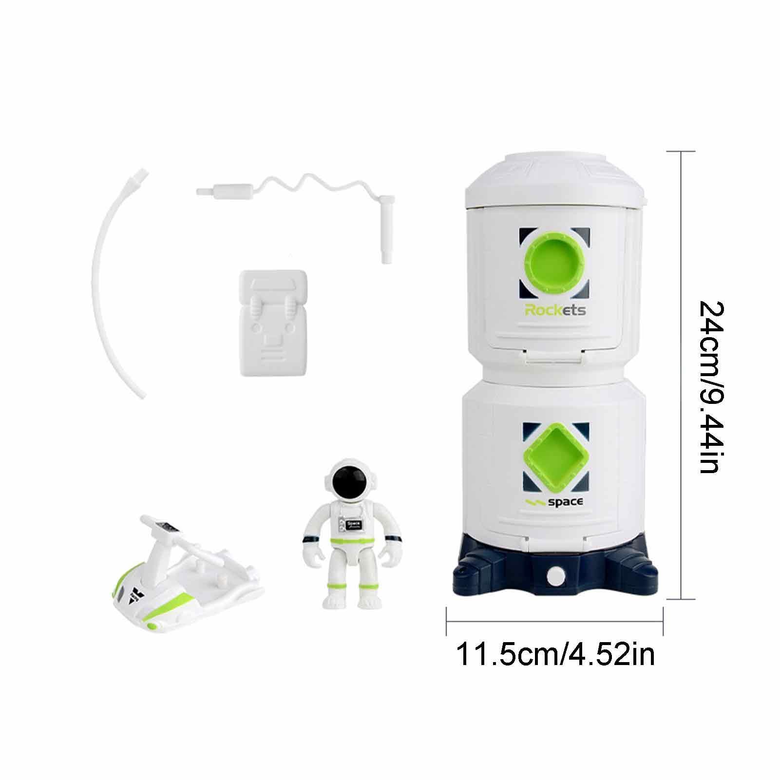 Razzo Spaziale Giocattolo per Bambini, Giocattoli per Lo Spazio Cosmico Lanciarazzi Giocattoli per Astronauti Nave Spaziale Giocattolo per Astronauta con Suono Leggero Regalo di Gioco