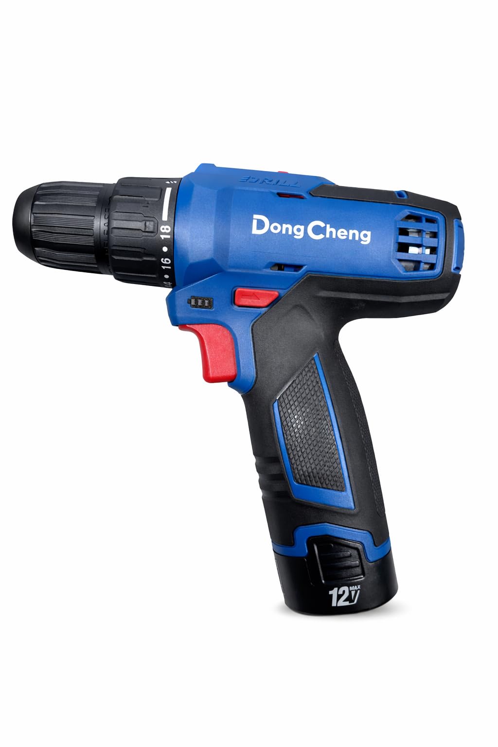 DCJZ1202 12V Cordless Drill Machine Kit with Ba􏰀ery, Charger & Carry Case – 2-Speed Electric Drill Driver with Adjustable Torque-image-12