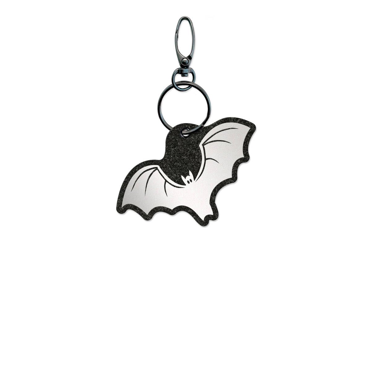 Reflexy Comic Fledermaus Reflektoranhänger - Recycling-Filz Fußgängerreflektor Reflektor-Anhänger Fledermaus Comic Bat Flughund Vampir Zeichentrick Cartoon