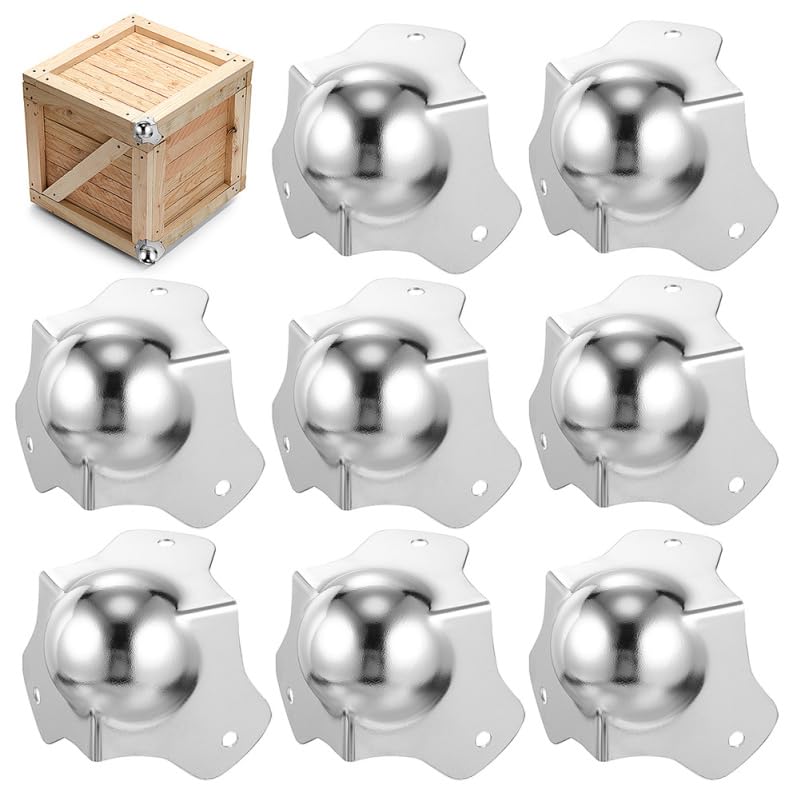 ARTIBETTER Iron Ball Corner Protectors 12 pcs Silver