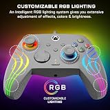Turtle Beach Afterglow Wave Kontroler do gier RGB na przewodach w kolorze szarym – Licencjonowany dla Xbox Series X lub S, Xbox One i Windows