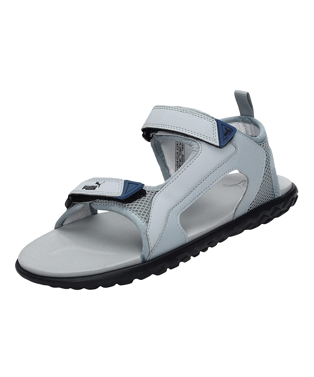 Puma unisex-adult Cruise Comfort Quarry-Intense Blue-Puma Black Sandal- 9 UK (37484704) (B09HTH3J94) Amazon Price History, Amazon Price Tracker