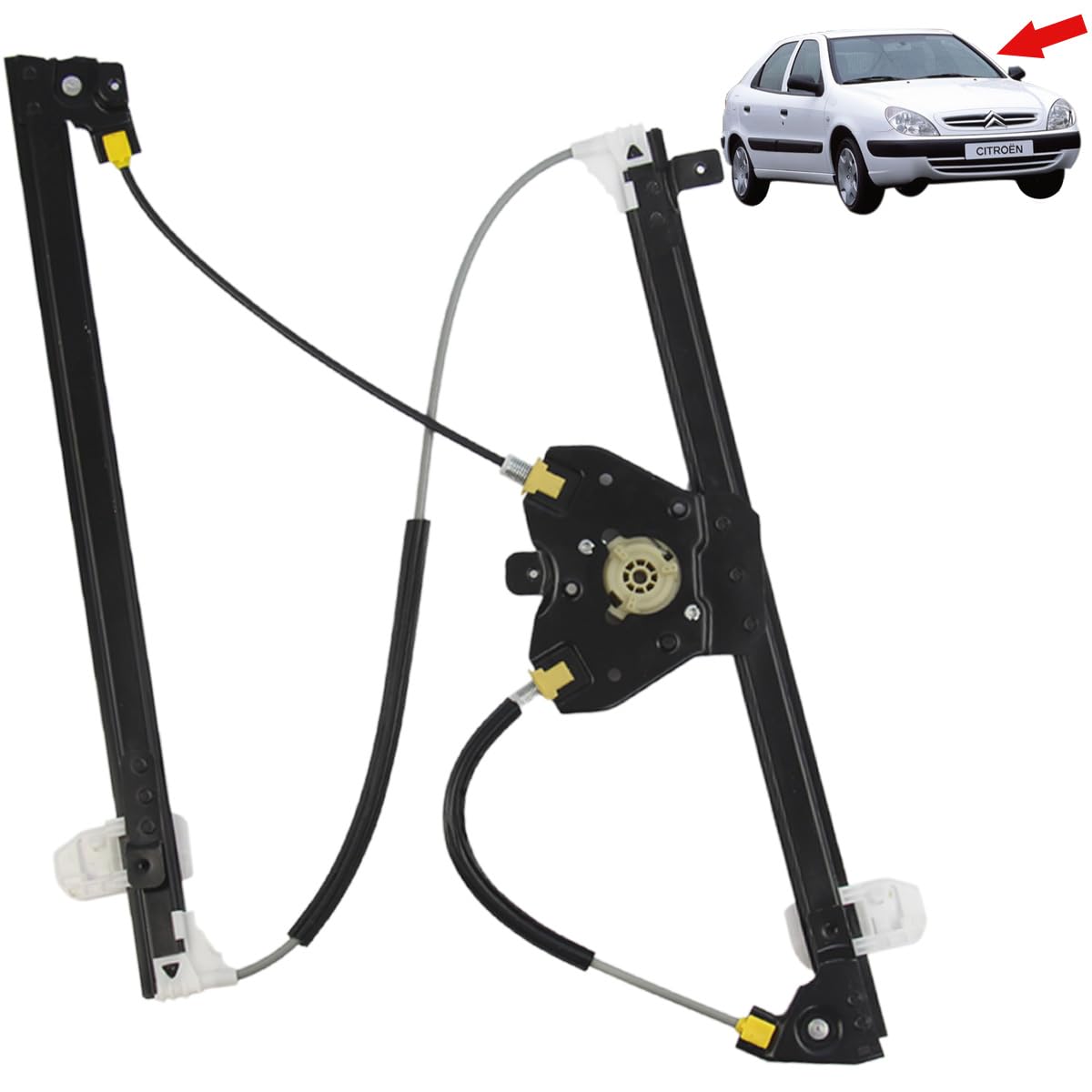 STARKIT PERFORMANCE Elevalunas compatible para Xsara (2000-2005) DELANTERO IZQUIERDO (conductor) 9643808080, 9221L3