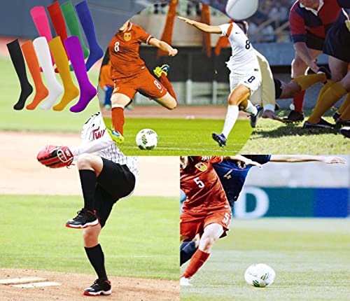 Fitliva Knee High Long Sports Socks Unisex Multicolor 3/6/12 Pairs2