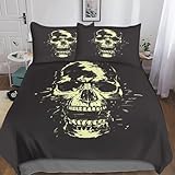 Photo Gallery voldax halloween copripiumino stampato 3d con federe set di biancheria da letto con ragazze con chiusura a cerniera set di teschio copripiumini microfibra morbida king(220x240cm) Photo Gallery voldax halloween copripiumino stampato 3d con federe set di biancheria da letto con ragazze con chiusura a cerniera set di teschio copripiumini microfibra morbida king(220x240cm)