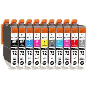 SupplyGuy 10 Inktpatronen compatibel met Canon PGI-72 Multipack voor Pixma PRO10 PRO10s