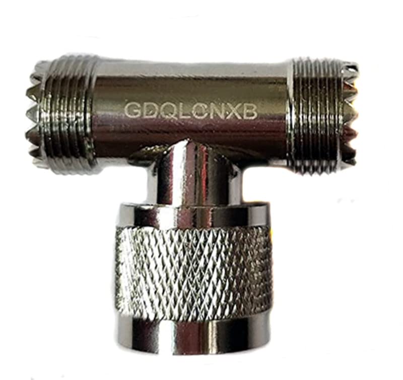 Conector UHF Macho a Hembra Tipo Tee Coaxial miniatura 3