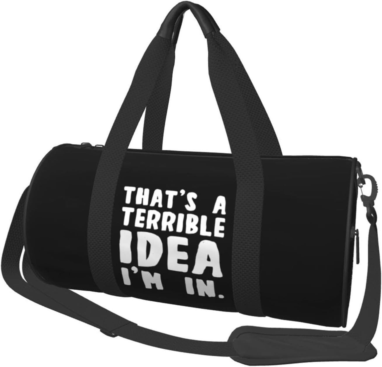 That'S A Terrible Idea I'M In Duffel Bag Gym Bag Travel Sports Tote Large Foldable Beach Swim Yoga3