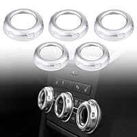 Vista 7 de Acouto 5 Uds. Cubierta de anillo para interruptor de aire acondicionado lateral interior para Discovery 4 LR4 2009-2016 para deporte 2010-2013