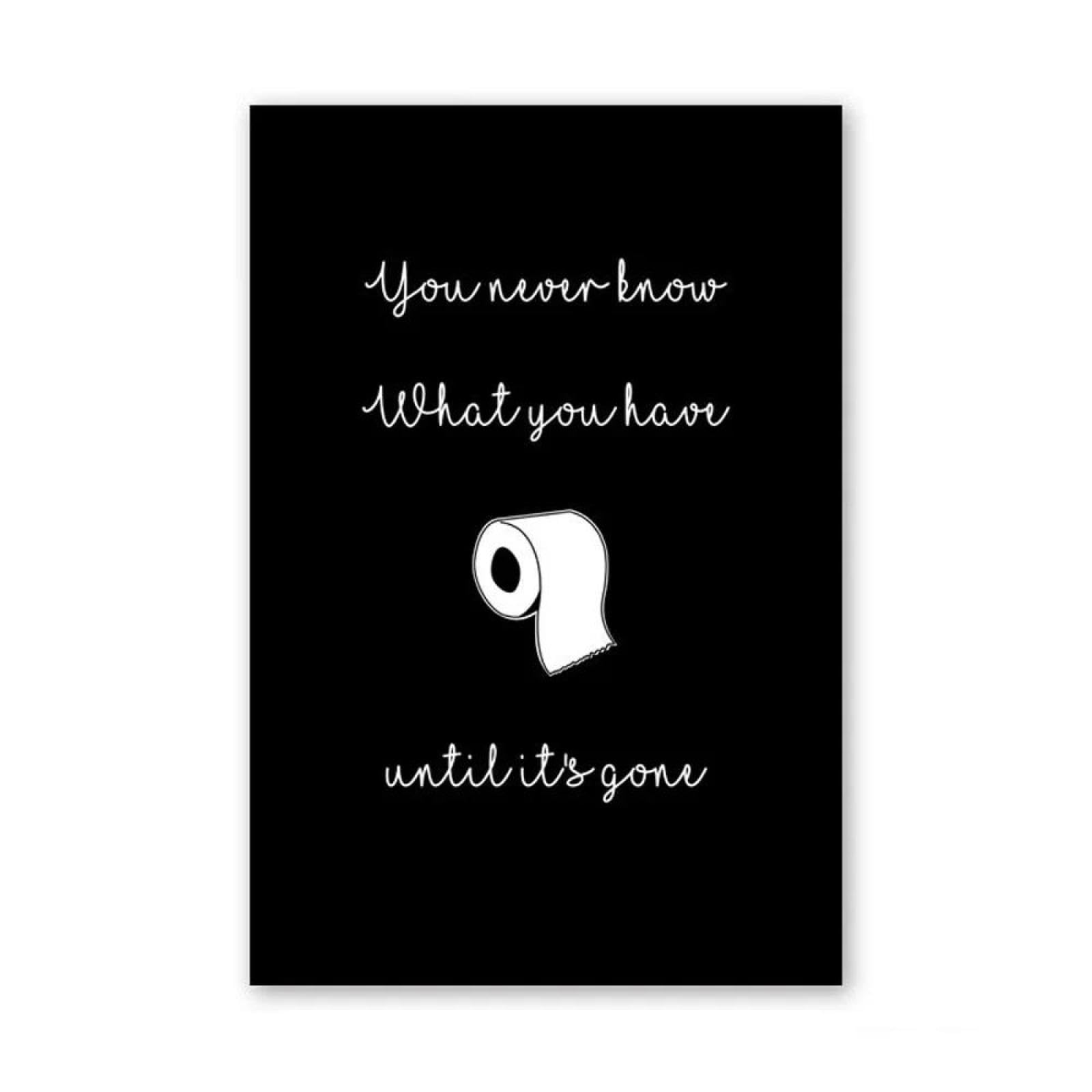 SHINERING Toilet Paper Poop Paper Fun Drawing Wall Art Posters Print Canvas Painting For Living Room Home Decor 21X30Cm Unframed