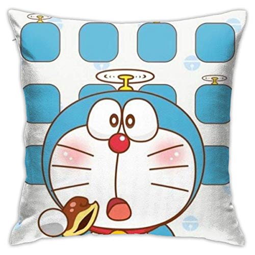 AEMAPE Doraemon Fundas de Almohada Decorativas Fundas de Almohada cuadradas para casa...