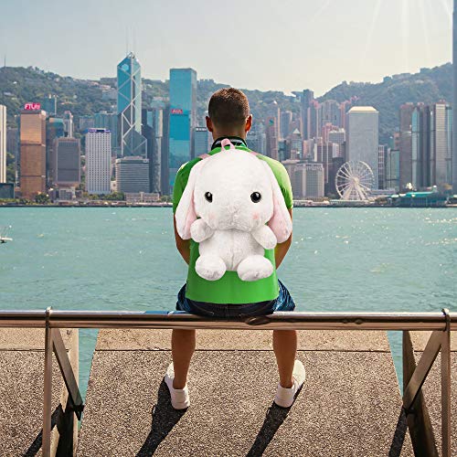 Xminilife Plush Large Stuffed Lop Rabbit Doll Backpack,Best Gift 22Inches White #TOP5