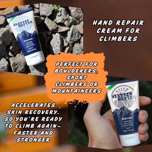 6. Bild von KletterRetter Handcreme für Kletterer und Boulderer 75ml - mit Panthenol, Calendulaöl und Ectoin - Zieht schnell ein und klebt nicht