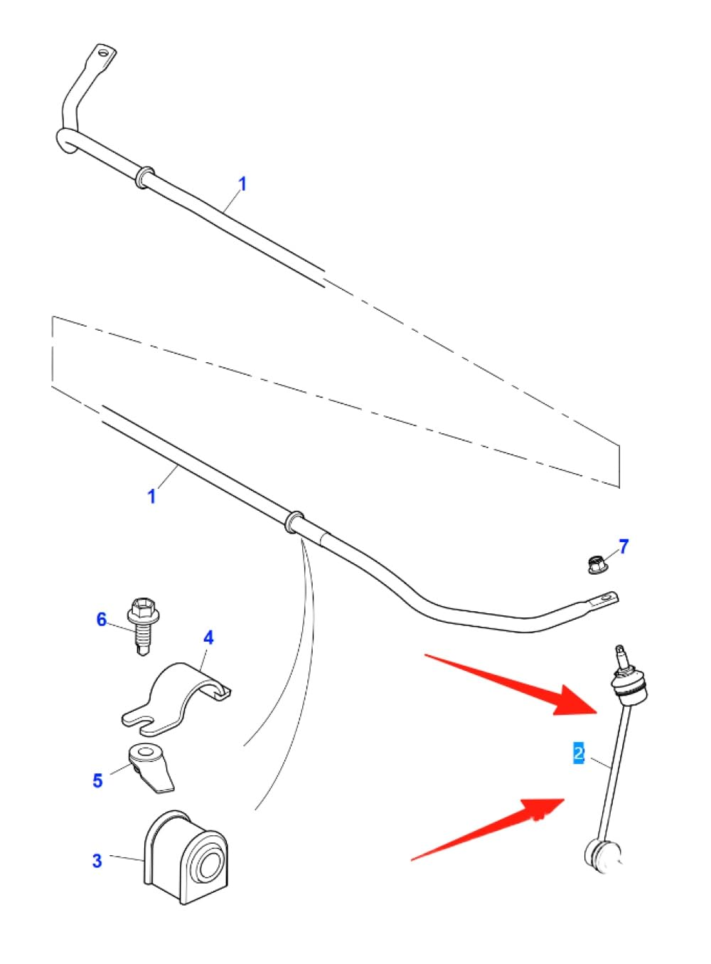 Stabilizzatore di collegamento posteriore compatibile con F Type S Type XF XJ dal 1999 al 2016 C2C18571 C2D49528