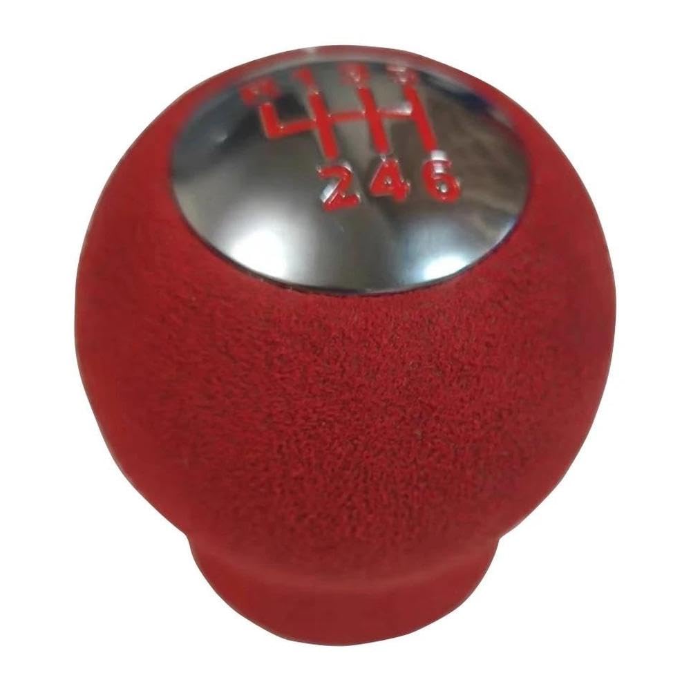 Sxqpocar Red Anti Fur 6 Speed Gear Shift Knob For Toyota 86 For Gt86 For Gr86 2013-2023 Shift Lever Head(Red)