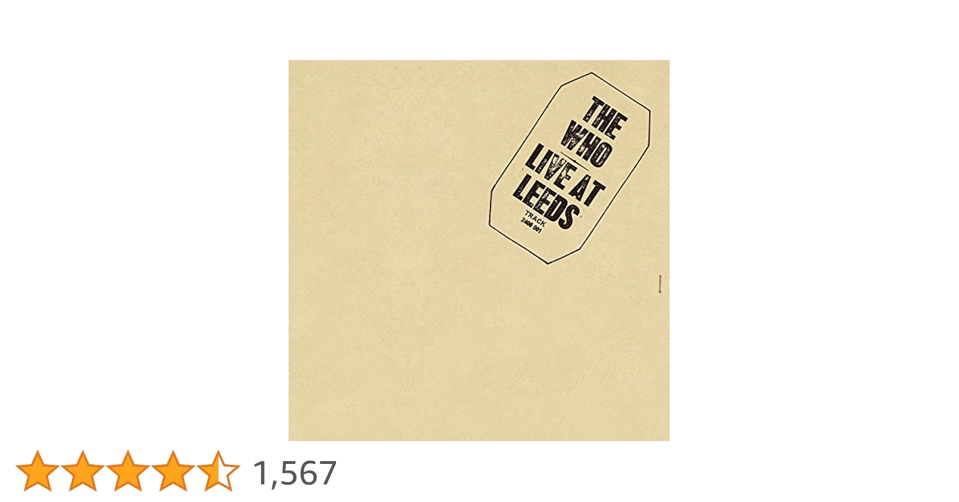 The Who Live at Leeds レコード　ザ　フー Amazon.co.jp: LIVE AT LEEDS [LP] [12 inch Analog]: ミュージック