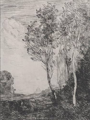 Cuadro Souvenir d'Italia pintura famosa Corot lienzo 60x90cm
