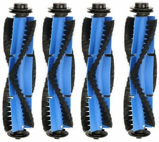 Fit for Eu-fy Robo-Vac 11S/11S Max 30C 15C 35C Vacuum Filter Brush Replacement Parts (4*Main Brush,Fit For Eu-fy 11S Max/15C Max/30C Max)
