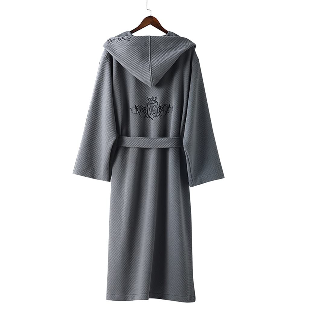 Accappatoio Per Donna Con Cappuccio, Accappatoio Da Uomo E Da Donna In Spugna Con Cappuccio Asciugamano In Cotone Accappatoio Lungo Morbido Bagno Termale Loungewear Per Piscina Vasca Idromassaggio