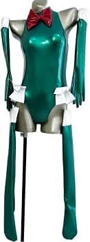 Amazon.co.jp: 【KYUUCOS】Z 緑 超光沢 コスプレ衣装 RQレースクイーン