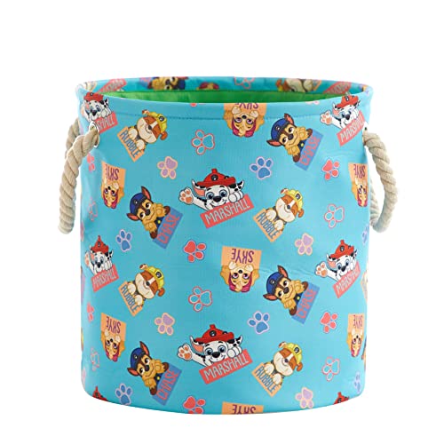 Image of Idea Nuova Paw Patrol 3 Piece Multi Size Fabric Nestable Toy Storage Basket Set, with Rope Carry Handles