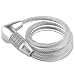 Dsteng Bike Lock Bicycle Lock Chain Resettable 4 Digit Combination Anti-Theft Bike Locks Bike Motorcycle Gate Garage Fence (Silvery)