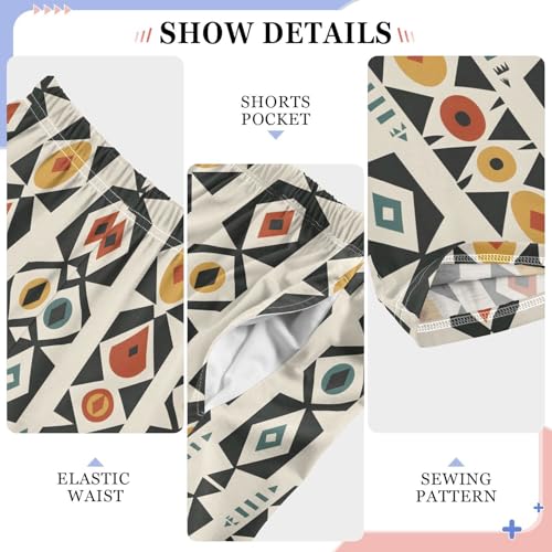 Pajama Pants Ethnic Geometric Style PJ Bottoms Sleepwear Lounge Sleep Pant with Pockets4
