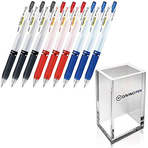 Set de 3 bolígrafos gel Zebra Sarasa 0.5 mm con soporte acrílico