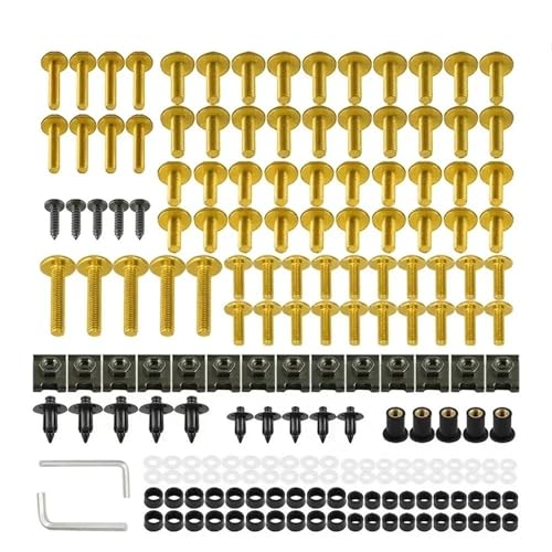 Kit de clips d'écrous boulons carénage moto BMW K1200R K1300R visserie or solide