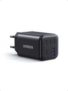 UGREEN USB C Ladegerät 45W GaN Netzteil 5-Port PPS Schnellladegerät PD Charger Adapter kompatibel mit Galaxy S25 Ultra, S24, iPhone 17 Pro Max, MacBook Neo/Air, iPad, Tab A8, Pixel 9