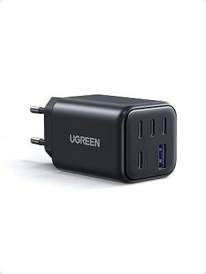 UGREEN USB C Ladegerät 45W GaN Netzteil 5-Port PPS Schnellladegerät PD Charger Adapter kompatibel mit Galaxy S25 Ultra, S24, iPhone 17 Pro Max, MacBook Neo/Air, iPad, Tab A8, Pixel 9