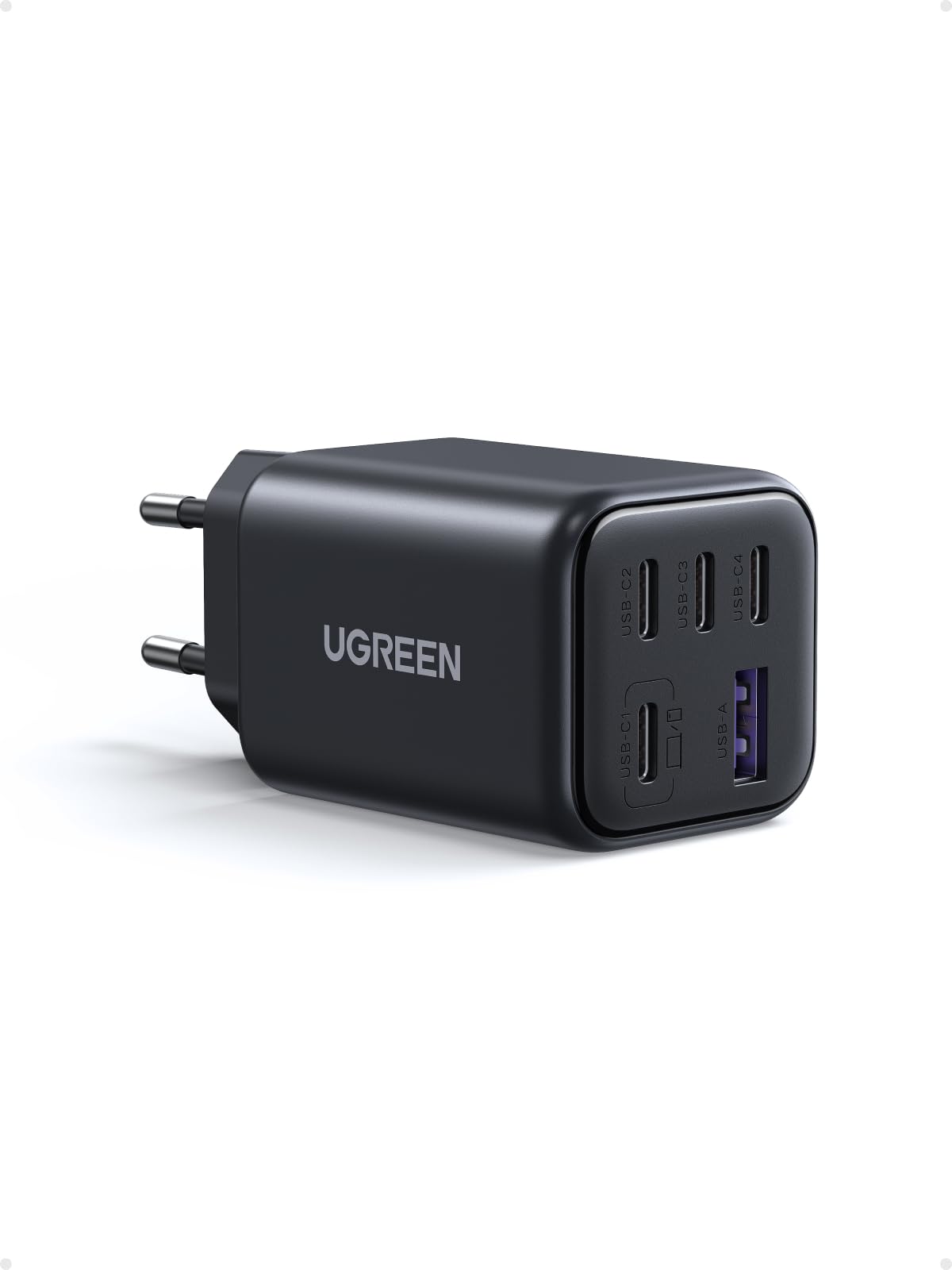 UGREEN 45W USB C Ladegerät 5-Port GaN Schnellladegerät PPS Netzteil PD Charger Adapter kompatibel mit Galaxy S25 Ultra, S24, iPhone 17 Pro Max, MacBook Air, iPad, Tab A8, Pixel 9