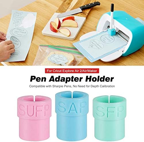 Pen Adapter Holder For Cricut Explore Air 2/Air/Maker, Pen Adapter 3Pack Set Compatible With Sharpie Pens, No Need For Depth Calibration