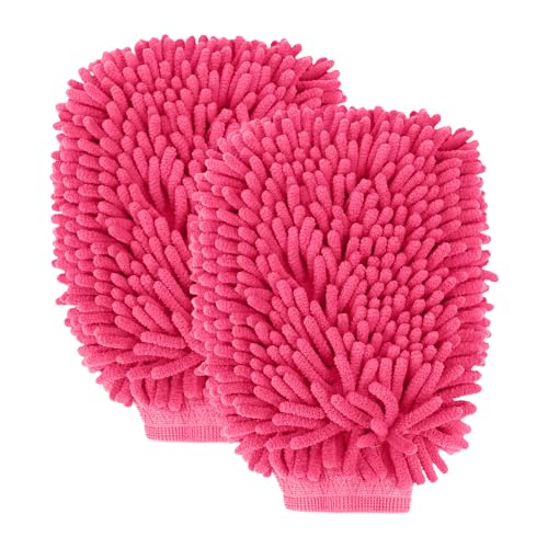 wuyaoyao 2PCS Car Wash Mitt, 10.14