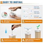 Solar Post Cap Lights,4x4 Post Solar Light Cool White,White 12 Pack - Image 5
