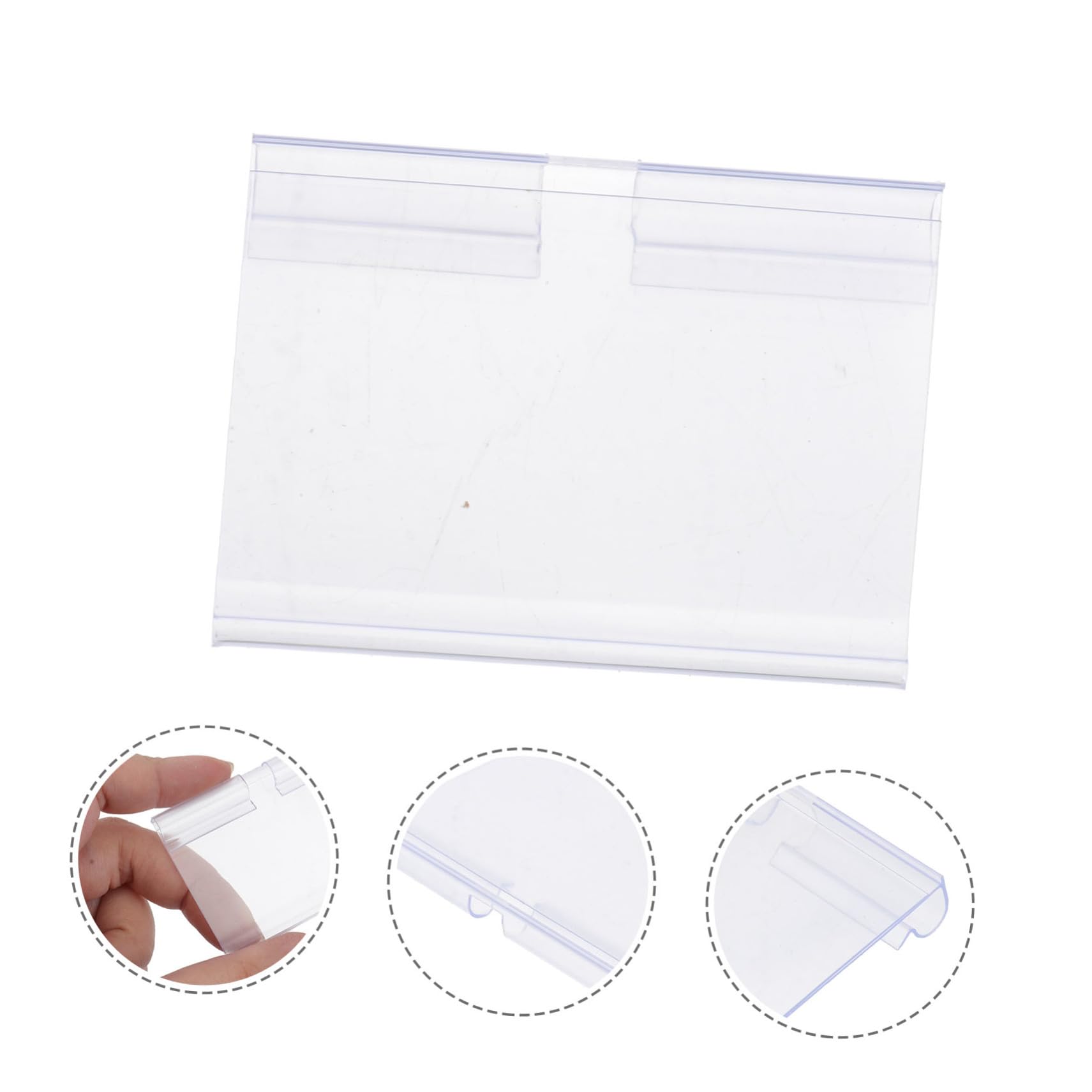 SOLUSTRE Preisschilder Halter 300 Stk Schilderhalter Verkäufer Etikettenhalter Für Speicheretiketten Halterclip Für Korbetiketten Behälteretiketten Für Preisschilder Fan-shop Weiß