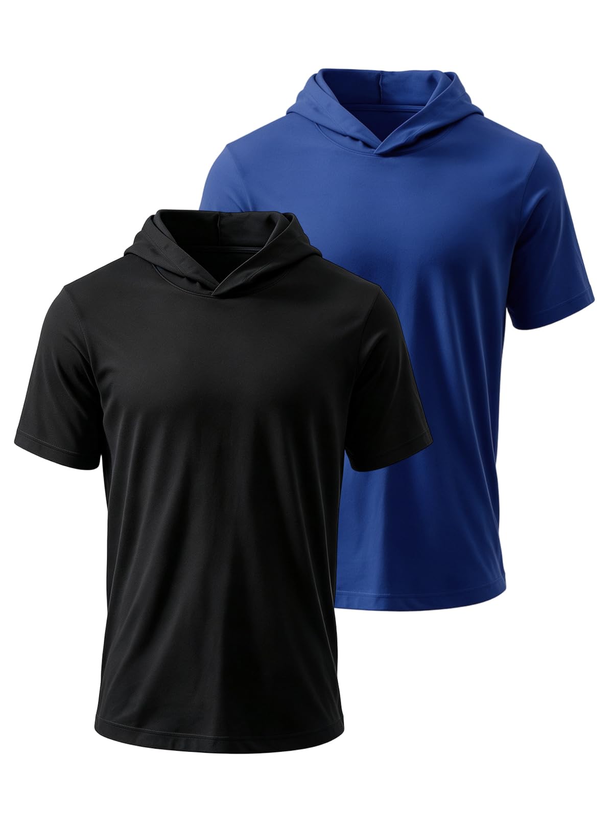 Men's Dry Fit Short Sleeve Hoodies Shirts Athletic Workout Gym | Active Shirts,Gym Shirts…