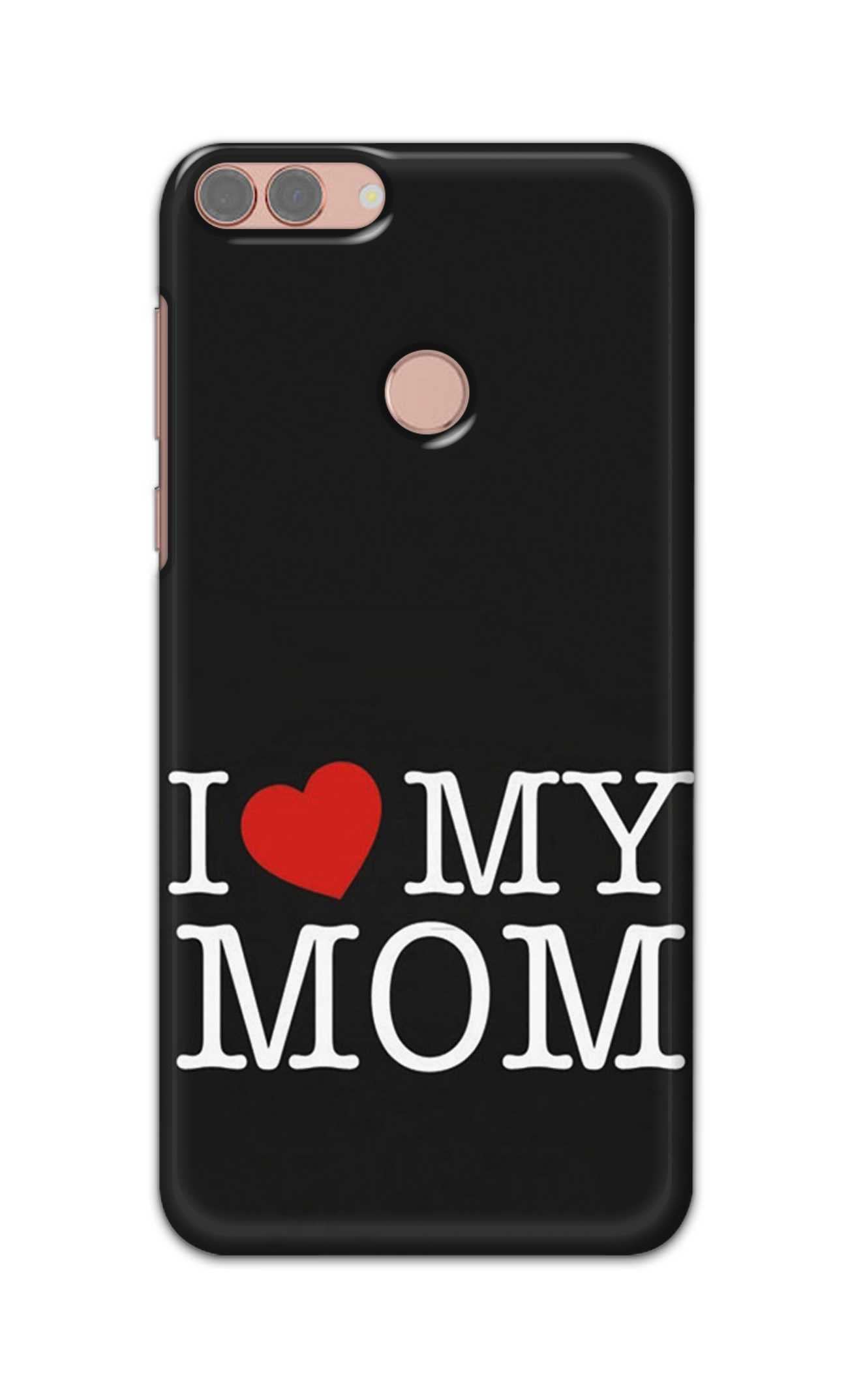 PRINTFIDAA I Love My Mom Hard Back Case Cover for Huawei P Smart/Enjoy 7S, FIG-LX1, FIG-LA1, FIG-LX2, FIG-LX3 Back Cover -(L7) KAT1006
