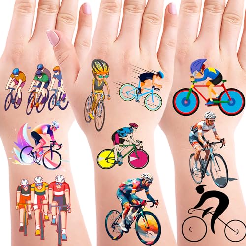 OriniPlay 200PCS Bicycle Tattoos for Bikes, Parties, Favors