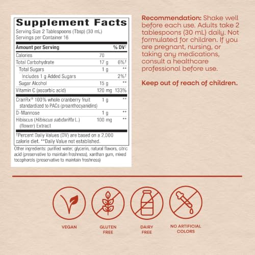 Nature's Way CranRx Liquid Cranberry, D-Mannose & Vitamin C, 16 oz - image 7