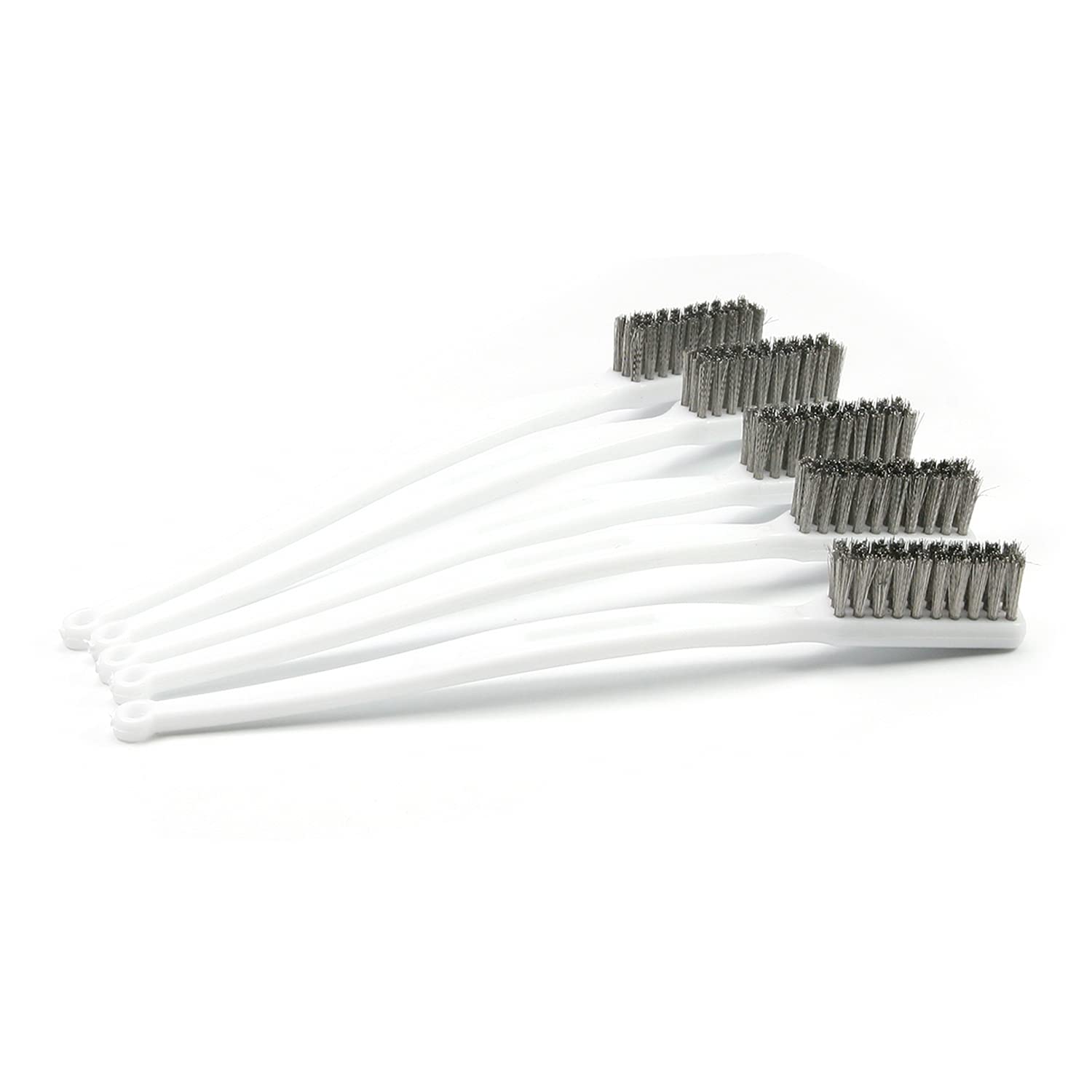 Auniwaig Stainless Steel Wire Brushes Clean Tool Mini Wire Brush for Cleaning Rust and Welding Slag Paint Stains Grease 6 pcs
