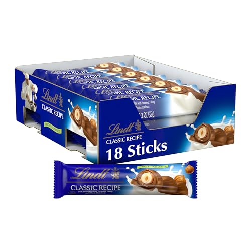 Image of Lindt CLASSIC RECIPE Whole Hazelnut Chocolate Stick, 1.2 oz., Case of 18