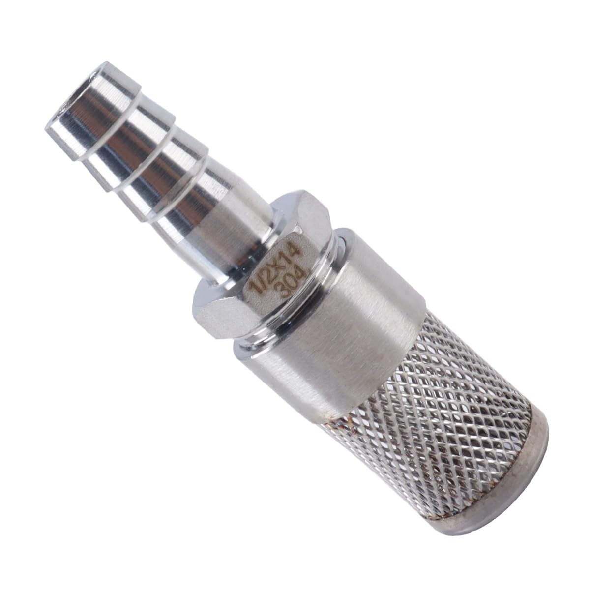 Teron Hose Filter Stainless Steel 304, Mesh Strainer for Intake Hose Water Pump Gas Line, Garden Irrigation System And Aquarium Protector (14mm)