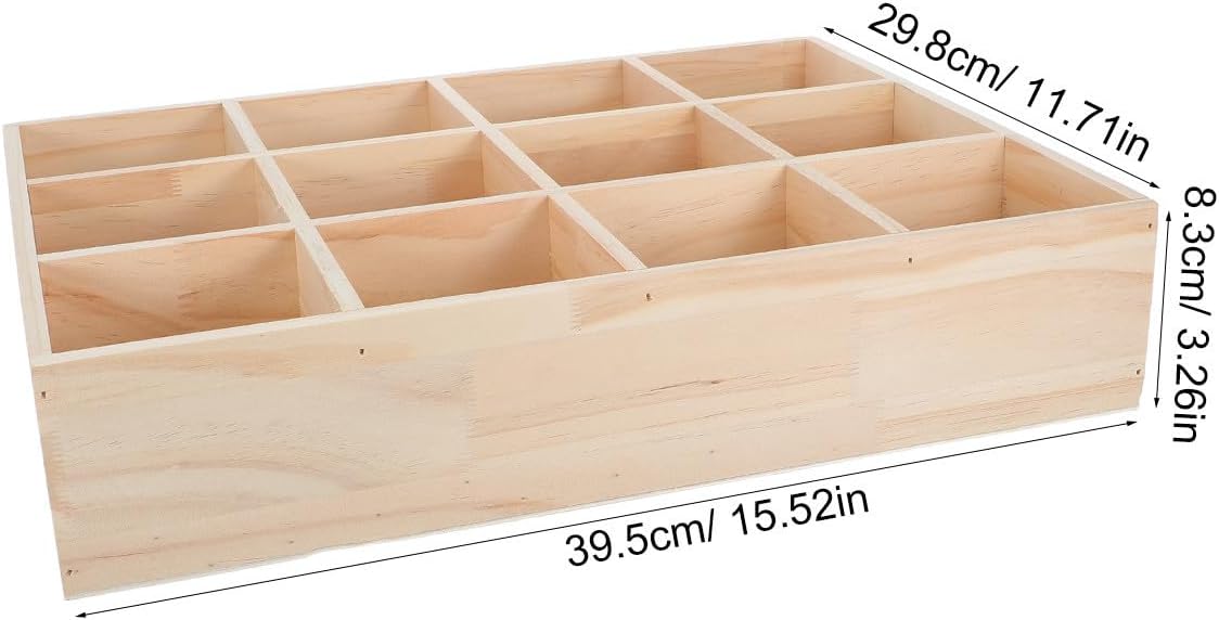 Display Shelf and Flexible Installation Wall Mounted Wooden with 12 Compartments Rustic and D-Ring Mounting Tabs Multiuse Organization for Coffee Mugs and Accessories for Kitchen