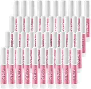 hugttt 40 Pieces Nail Tip Glue Beauty False Adhesive Nail Glue Tip Nails Acrylic Glue for Nails Tips Make Up, 0.07 oz