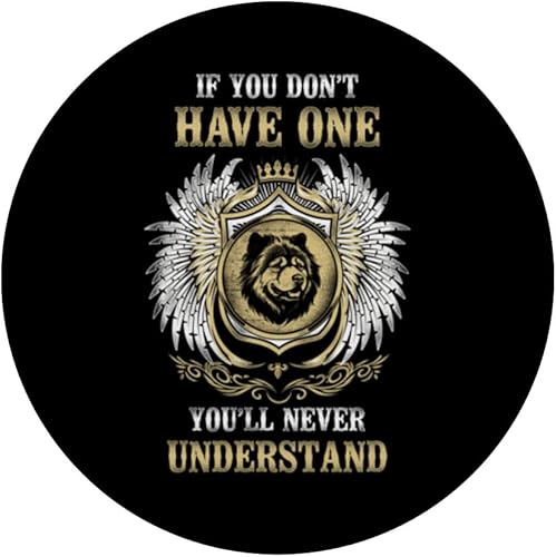 Miniatura 3 de Retro Vintage Design Chow Chow Dog PopSockets Standard PopGrip