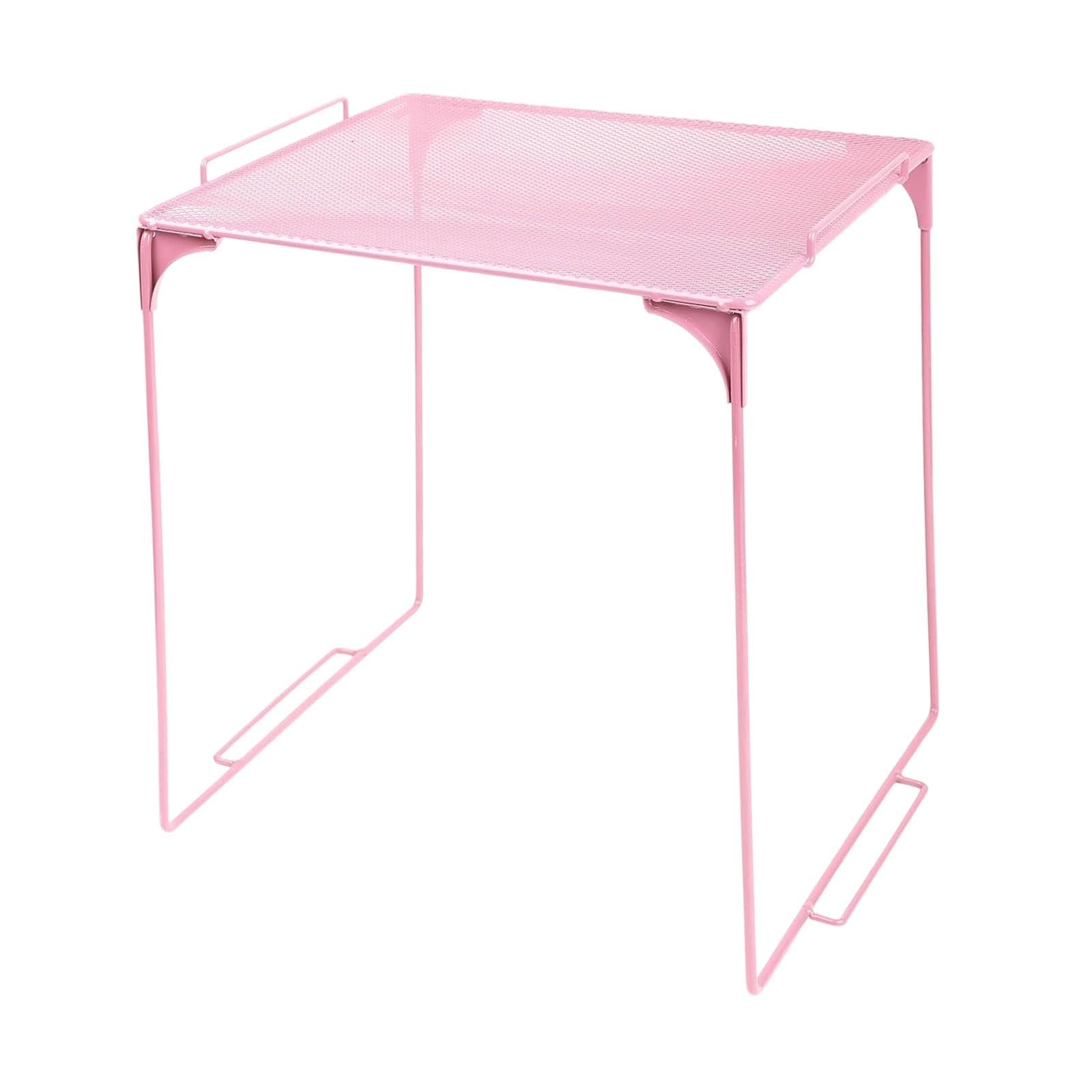 ATORSE Locker Organizer Shelf Stackable Under Sink Organization for Garage Dorm Gym Pink Home & Garden | Kitchen, Dining & Bar | Kitchen Storage & Organization | Racks & Holders