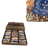 Barnetts Chocolate Christmas Bundle, Covered Cookies and Biscotti Holiday Gifts Sets, Family Food Delivery Ideas, Prime Gourmet Candy Basket, For All Couples Families Adults Men Women Mom