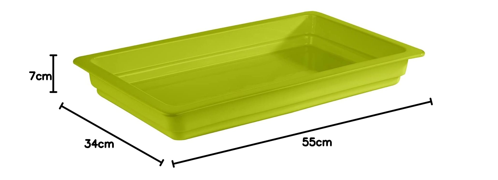 APS 82271 GN Recipiente 1/1 de porcelana, capacidad 2 litros, resistente al calor hasta 220 °C y apto para lavavajillas