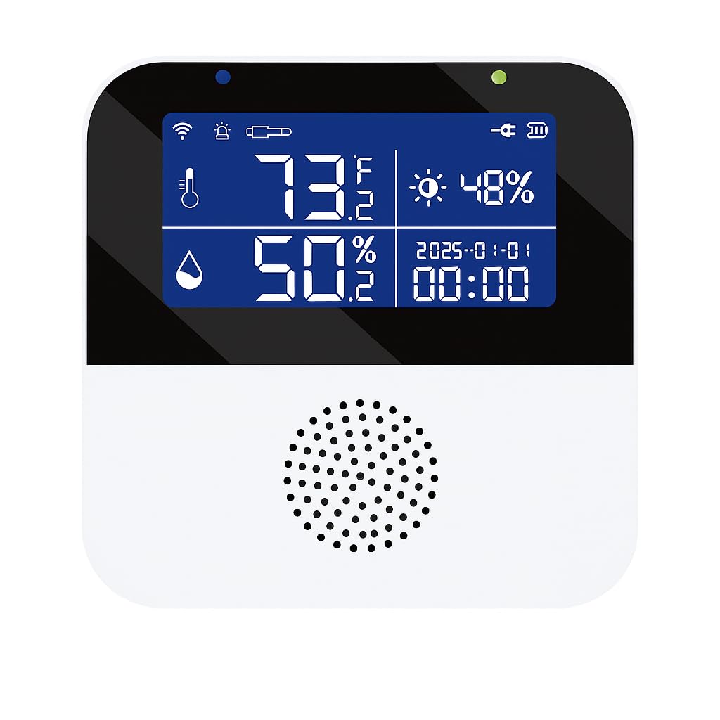 ZETABYTE UK WiFi Temperature & Humidity Sensor | Smart Wireless Environmental Monitor with App Control, Real-Time Alerts, Remote Monitoring | Digital Climate Sensor for Home, Office-image-33